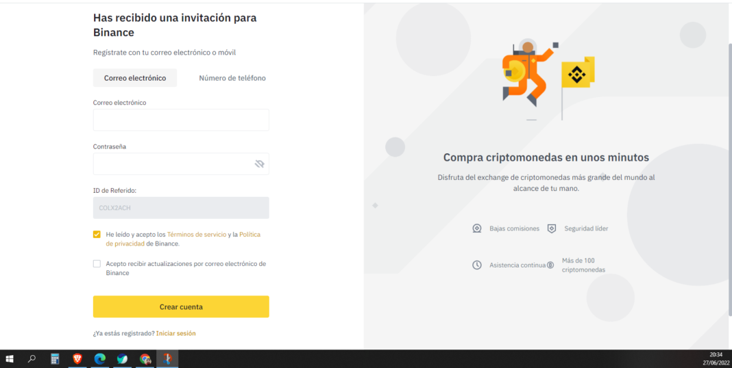 Cómo crear y verificar una cuenta en Binance - Modelos Webcam Mundial