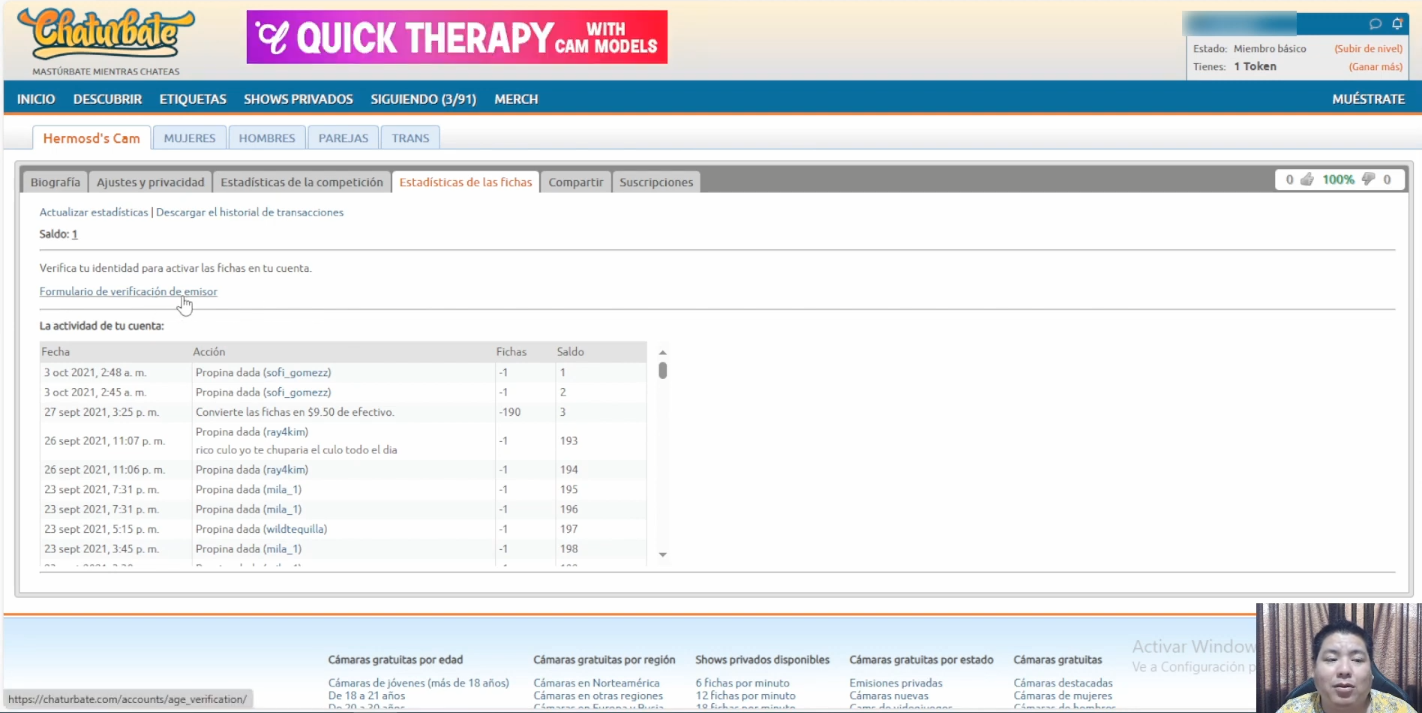 C Mo Verificar Una Cuenta En Chaturbate Modelos Webcam Mundial